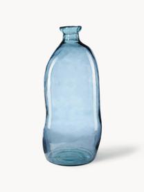 Flaschenvase Dina, Recyceltes Glas, GRS-zertifiziert, Blau, Ø 34 x H 73 cm