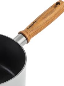 Set de casseroles avec revêtement antiadhésif Mayflower Pro, 3 élém., Gris clair, bois de frêne, Lot de différentes tailles