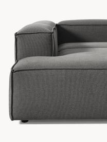 Sofá rinconera modular grande Lennon, Tapizado: 100% poliéster Alta resis, Estructura: madera contrachapada de p, Patas: plástico Este producto es, Tejido gris antracita, An 329 x F 269 cm, chaise longue izquierda