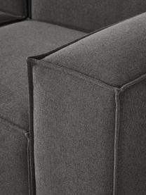 Canapé d'angle XL modulable Lennon, Tissu anthracite, larg. 329 x prof. 269 cm, méridienne à gauche