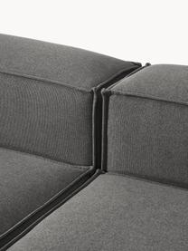 Canapé d'angle XL modulable Lennon, Tissu anthracite, larg. 329 x prof. 269 cm, méridienne à gauche