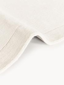 Třpytivý koberec s krátkým vlasem Kari, 100 % polyester, certifikace GRS, Krémově bílá, Š 80 cm, D 150 cm (velikost XS)