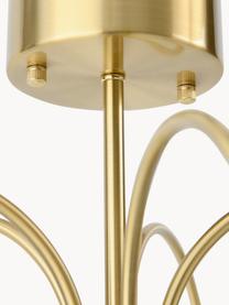 Závesná lampa Milo, Biela, odtiene zlatej, Ø 55 x V 46 cm