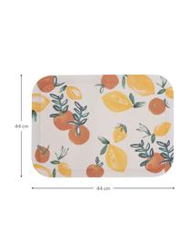 Plateau de service bambou Sicilian Summer, 44 x 33 cm, Beige, jaune, orange