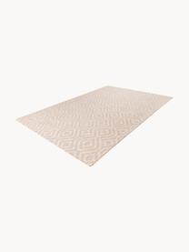 Tapis d'intérieur/d'extérieur avec motif graphique Nordic, 100 % polypropylène, Beige, blanc cassé, larg. 80 x long. 150 cm (taille XS)