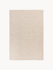 Tapis d'intérieur/d'extérieur avec motif graphique Nordic, 100 % polypropylène, Beige, blanc cassé, larg. 80 x long. 150 cm (taille XS)