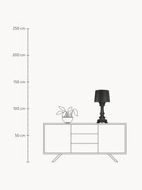 Mobilna lampa stołowa LED z funkcją przyciemniania Bourgie, Poliwęglan, Czarny, Ø 37 x W 68-78 cm