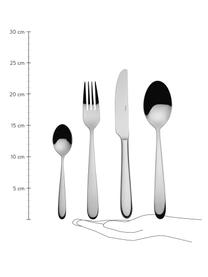 Bestekset Tulip, 6 personen (24-delig), Chroomnikkelstaal 18/10

Het bestek is gemaakt van roestvrij staal. Het is daardoor duurzaam, roest niet en is bestand tegen bacteriën. Daarnaast is het vaatwasmachinebestendig, kleurvast, onderhoudsvriendelijk, smaakloos en zuurbestendig., Zilverkleurig, hoogglans gepolijst, Set in verschillende formaten