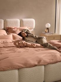 Funda nórdica de satén Comfort, Rosa oscuro, Cama 90 cm (155 x 220 cm)