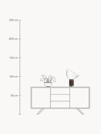 Lampa stołowa LED z funkcją przyciemniania Taccia Small, Stelaż: tworzywo sztuczne, metal , Ciemny brązowy, Ø 37 x 49 cm