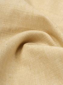 Povlak na polštář s volánky Camille, 60 % polyester, 25 % bavlna, 15 % len, Světle žlutá, Š 45 cm, D 45 cm