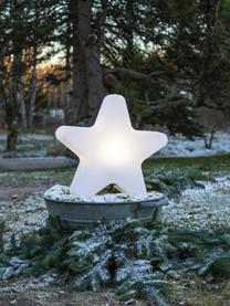 Vloerlamp Star met stekker, Lampenkap: kunststof, Wit, 46 x 50 cm