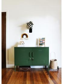 Credenza in metallo Lowdown, Acciaio verniciato a polvere, Verde oliva, Larg. 100 x Alt. 72 cm