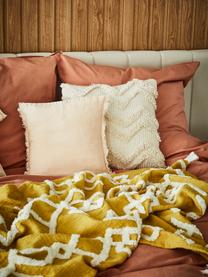 Manta texturizada Tikki, 100% algodón, Amarillo, An 130 x L 170 cm