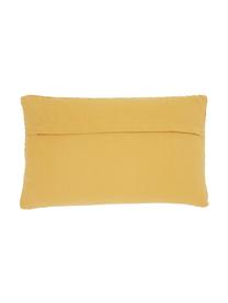 Housse de coussin rectangulaire velours jaune Carraway, Jaune moutarde