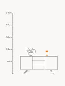 Lampada da tavolo portatile a LED luce regolabile Olivia Pro, Lampada: alluminio rivestito, Arancione, Ø 11 x Alt. 22 cm