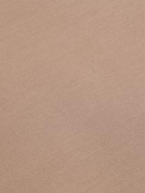 Set lenzuola taupe in cotone ranforce Lenare, Fronte e retro: taupe, 150 x 290 cm + 1 federa 50 x 80 cm