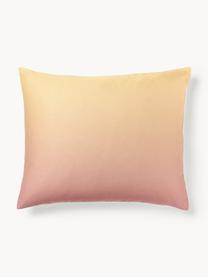 Katoensatijnen kussenhoes Jania, Weeftechniek: satijn Draaddichtheid 210, Roze- en geeltinten, B 60 x L 70 cm