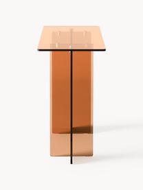 Skleněný konzolový stolek Anouk, Sklo, Hnědá, Š 120 cm, V 75 cm