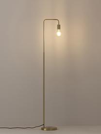 Kovová lampa na čtení Flow, Zlatá, V 153 cm