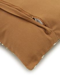 Kussenhoes Nomad in camelkleurig/crèmewit, 100% katoen, Camelkleurig, crèmewit, B 45 x L 45 cm