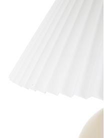 Lampe à poser avec abat-jour plissé Vivid, Beige, Ø 36 x haut. 40 cm