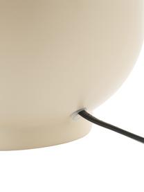 Keramische tafellamp Vivid met plissé lampenkap, Lampenkap: 100% katoen, Lampvoet: keramiek, Beige, Ø 36 x H 40 cm