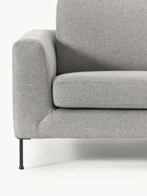 Sofa Cucita (2-Sitzer), Bezug: Webstoff (Polyester) Der , Gestell: Massives Kiefernholz, Füße: Metall, lackiert Dieses P, Webstoff Grau, B 187 x T 94 cm