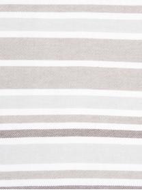 Baumwoll-Servietten Katie, 2 Stück, Baumwolle, Weiß, Beige, 50 x 50 cm