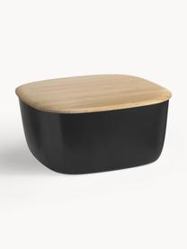 Panera con tapadera de bambú Box It, Negro, madera de bambú, An 23 x Al 11 cm