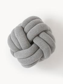 Coussin nœud Twist, Gris clair, Ø 30 cm