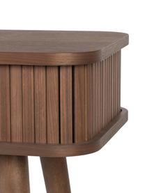 Consola de recibidor de madera Barbier, Estructura: tablero de fibras de dens, Nogal, An 120 x F 35 cm
