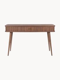 Drevený konzolový stolík s úložným priestorom Barbier, Orechové drevo, Š 120 x V 74 cm