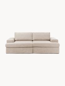 Modulares Sofa Russell (3-Sitzer) mit abnehmbaren Bezügen, Bezug: 100% Baumwolle Der strapa, Gestell: Massives Kiefernholz FSC-, Füße: Kunststoff, Webstoff Beige, B 206 x T 103 cm