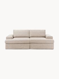 Modulares Sofa Russell (3-Sitzer) mit abnehmbaren Bezügen, Bezug: 100% Baumwolle Der strapa, Gestell: Massives Kiefernholz, Spe, Webstoff Beige, B 206 x T 103 cm