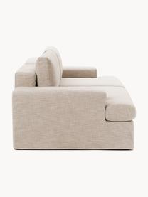 Modulares Sofa Russell (3-Sitzer) mit abnehmbaren Bezügen, Bezug: 100% Baumwolle Der strapa, Gestell: Massives Kiefernholz, Spe, Füße: Kunststoff Dieses Produkt, Webstoff Beige, B 206 x T 103 cm