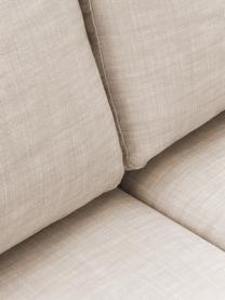 Modulares Sofa Russell (3-Sitzer) mit abnehmbaren Bezügen, Bezug: 100% Baumwolle Der strapa, Gestell: Massives Kiefernholz, Spe, Füße: Kunststoff Dieses Produkt, Webstoff Beige, B 206 x T 103 cm