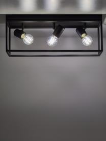 Stropná lampa Silentina, Čierna, Š 54 x V 21 cm