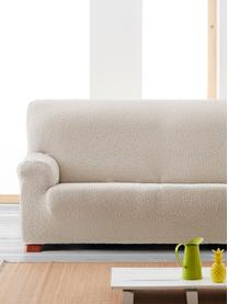 Funda de sofá Roc, 55% poliéster, 35% algodón, 10% elastómero, Crema, An 200 x Al 120 cm