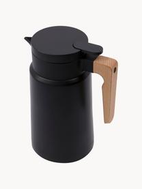 Thermos Cole, 1,8 L, Interno: acciaio inossidabile, Esterno: plastica, Manico: legno di faggio, Nero, marrone, 1,8 L