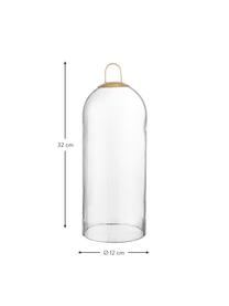 Glasglocke Hibba aus Glas, Glas, Transparent, Ø 12 x H 32 cm