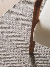 Tapis en laine tissé à la main avec franges Lars, 60 % laine, 20 % coton, 20 % polyester

Les tapis en laine peuvent perdre des fibres lors des premières semaines et des peluches peuvent se former, ce phénomène est naturel et diminue à mesure de votre usage et du temps, Grège, larg. 80 x long. 150 cm (taille XS)