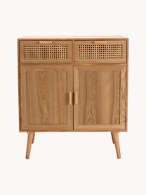 Credenza in legno con intreccio viennese Romeo, Legno di frassino, Larg. 75 x Alt. 86 cm