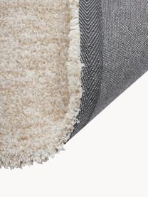 Flauschiger Melange Hochflor-Teppich Marsha, Flor: 100 % Polyester, Beige, B 80 x L 150 cm (Grösse XS)