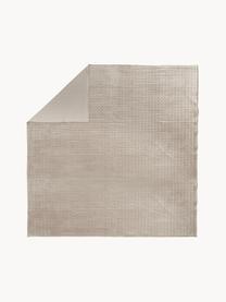 Pikowana narzuta z aksamitu Tily, 100% poliester, Beżowy, S 260 x D 260 cm (do łóżek o wymiarach od 200 x 200 cm)