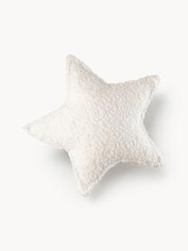 Coussin moelleux en peluche Star, Blanc cassé, larg. 37 x long. 40 cm