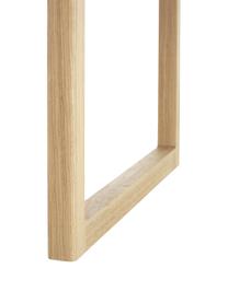 Uitschuifbare eettafel Calla, 160 - 240 x 90 cm, Tafelblad: MDF met eikenhoutfineer, , Poten: massief eikenhout, Licht hout, B 160 tot 240 x D 90 cm