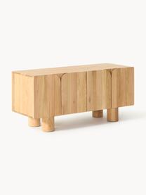 TV stolek z dubového dřeva Cadi, Olejované dubové dřevo, Ø 120 cm, V 55 cm