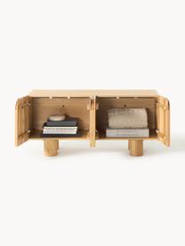 TV stolek z dubového dřeva Cadi, Olejované dubové dřevo, Ø 120 cm, V 55 cm