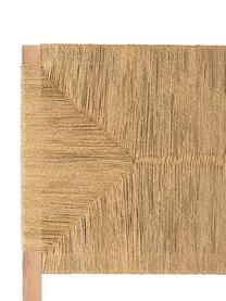 Cabecero de madera Bubu, Marrón oscuro, Beige, An 140 x Al 120 cm